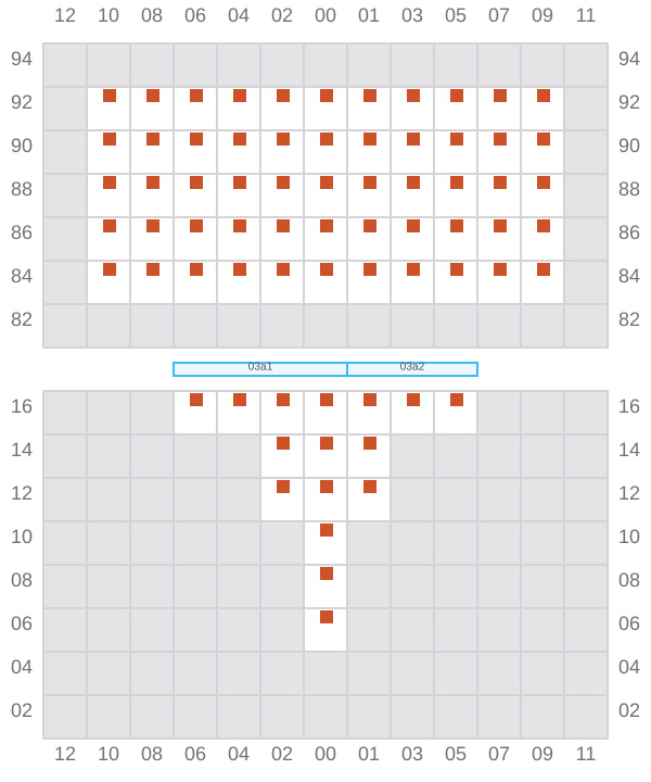 Bay 003 view and slots of AITOLIKOS
