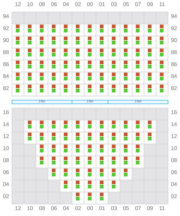 Bay 013 view and slots of AITOLIKOS