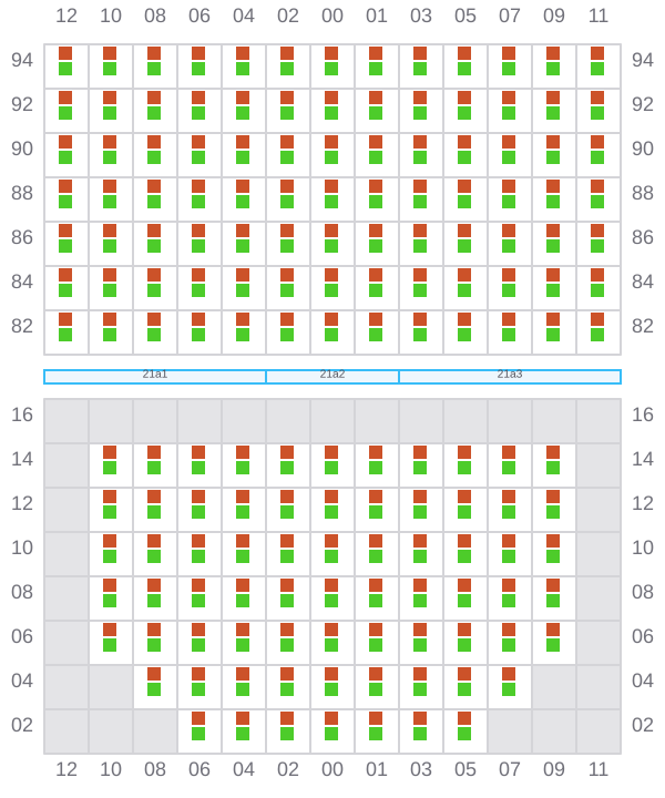 Bay 021 view and slots of AITOLIKOS