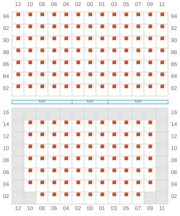 Bay 031 view and slots of AITOLIKOS