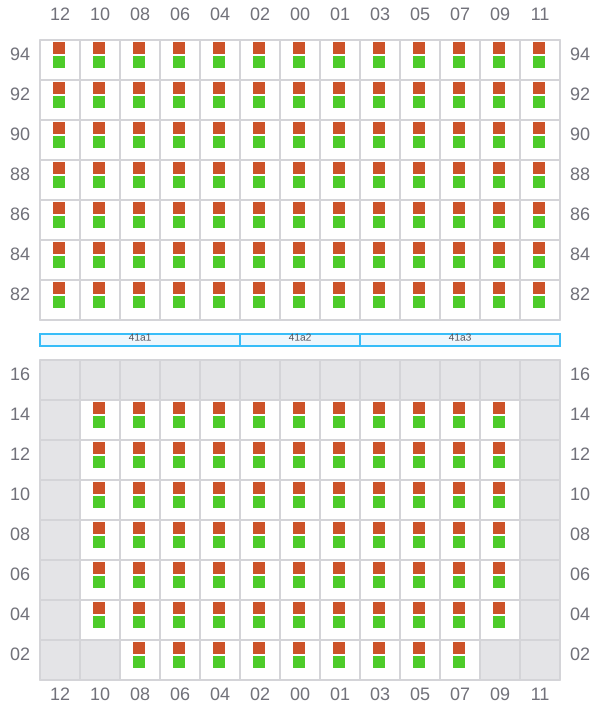 Bay 041 view and slots of AITOLIKOS