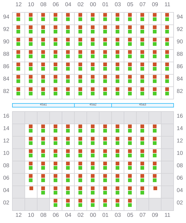 Bay 045 view and slots of AITOLIKOS