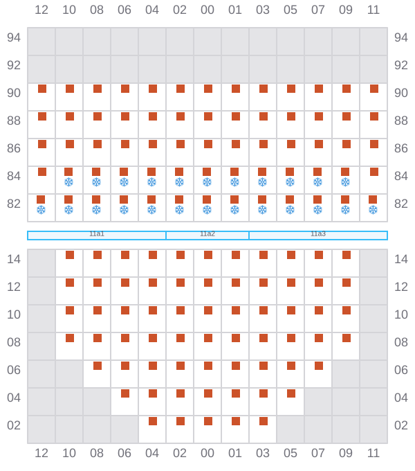 Bay 013 view and slots of CELSIUS LONDON