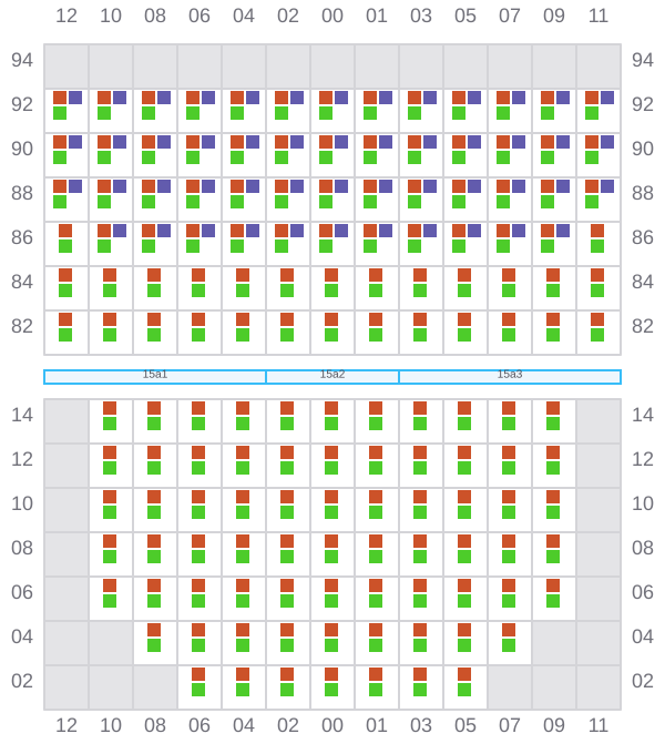 Bay 015 view and slots of CELSIUS LONDON