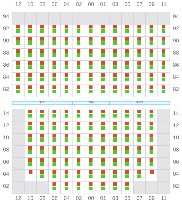 Bay 039 view and slots of CELSIUS LONDON