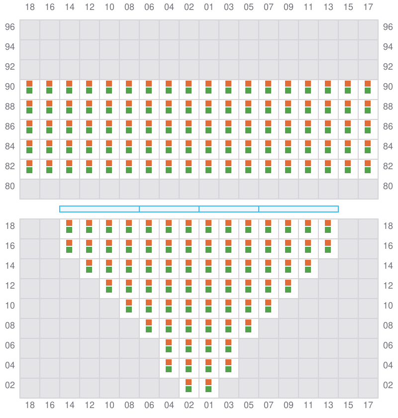 Bay 011 view and slots of EVER LAWFUL