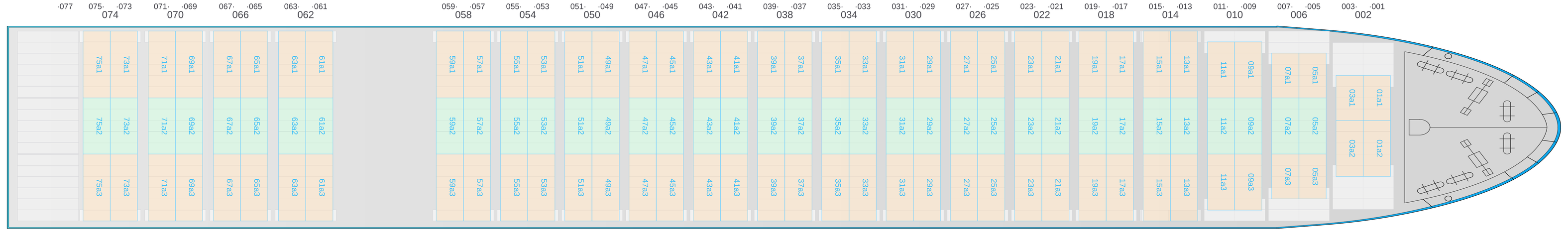 Deck view of CMA CGM OTELLO