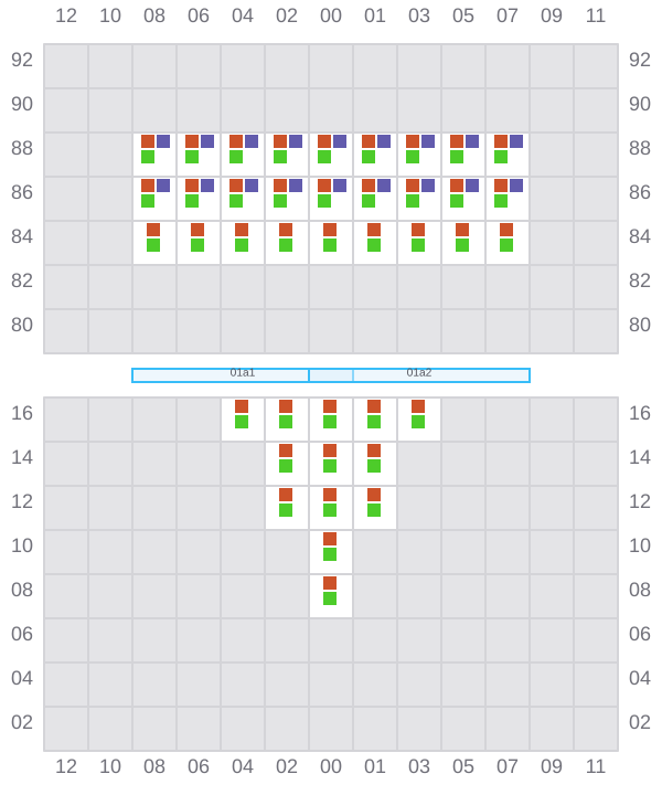 Bay 001 view and slots of ARIANA