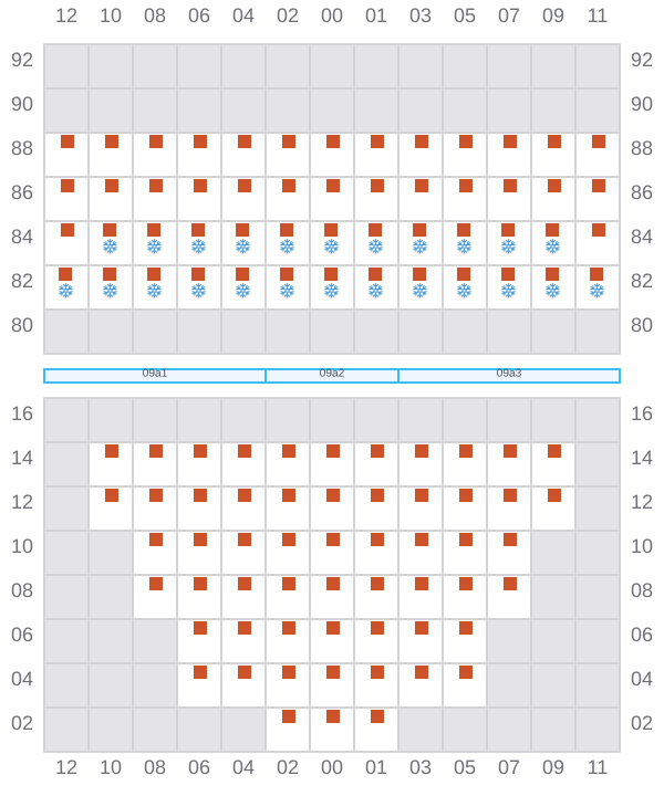 Bay 011 view and slots of ARIANA