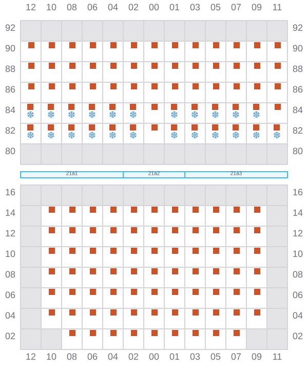 Bay 023 view and slots of ARIANA