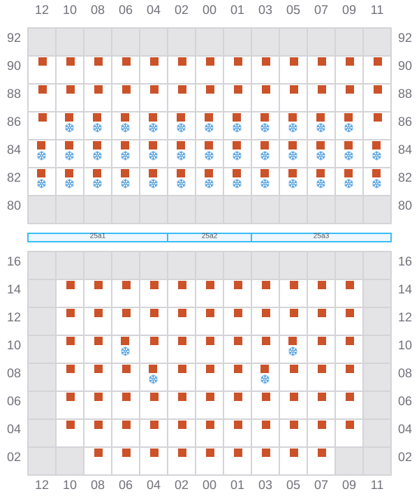 Bay 027 view and slots of ARIANA