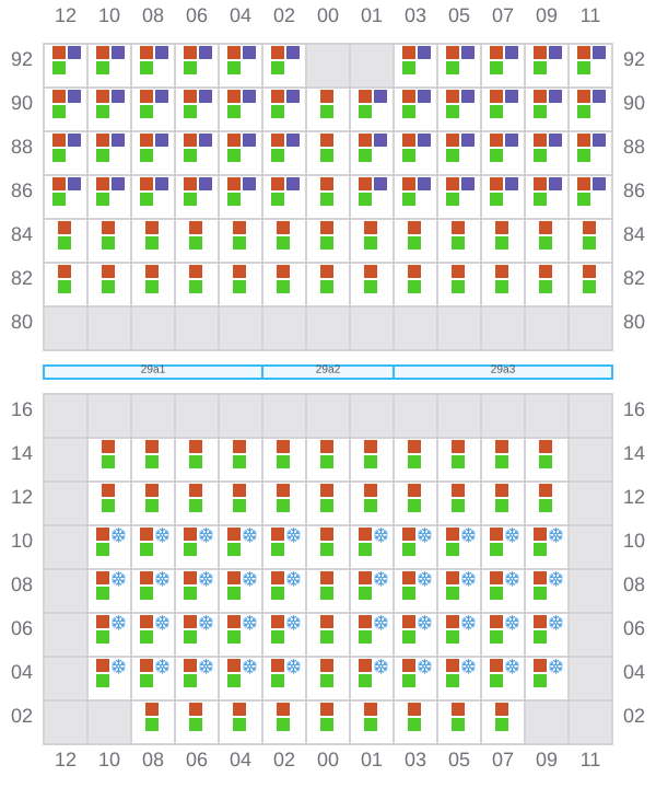 Bay 029 view and slots of ARIANA