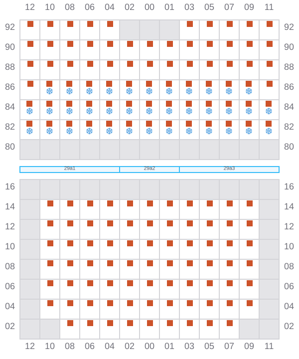 Bay 031 view and slots of ARIANA