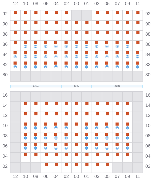 Bay 035 view and slots of ARIANA