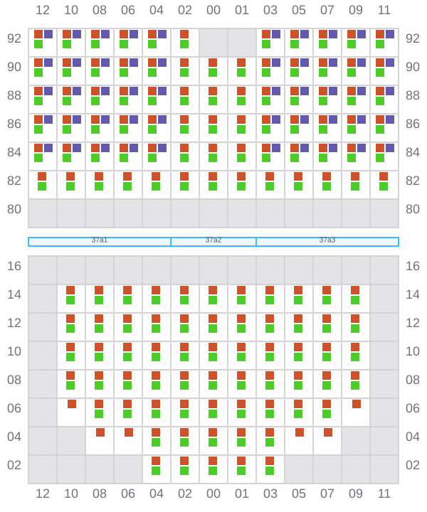 Bay 037 view and slots of ARIANA