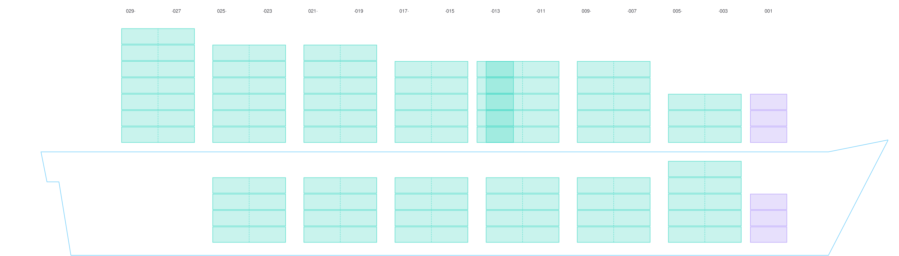 Side view of CONTSHIP GEM