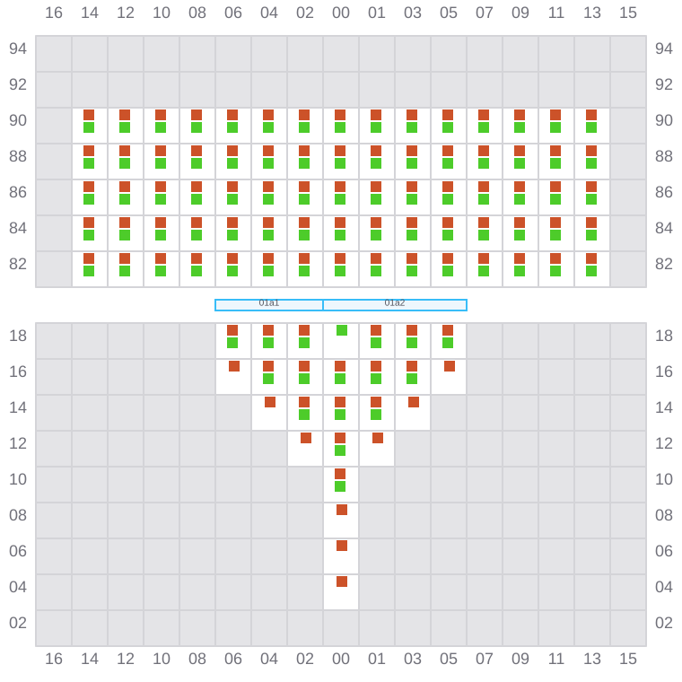 Bay 003 view and slots of GSL ELENI