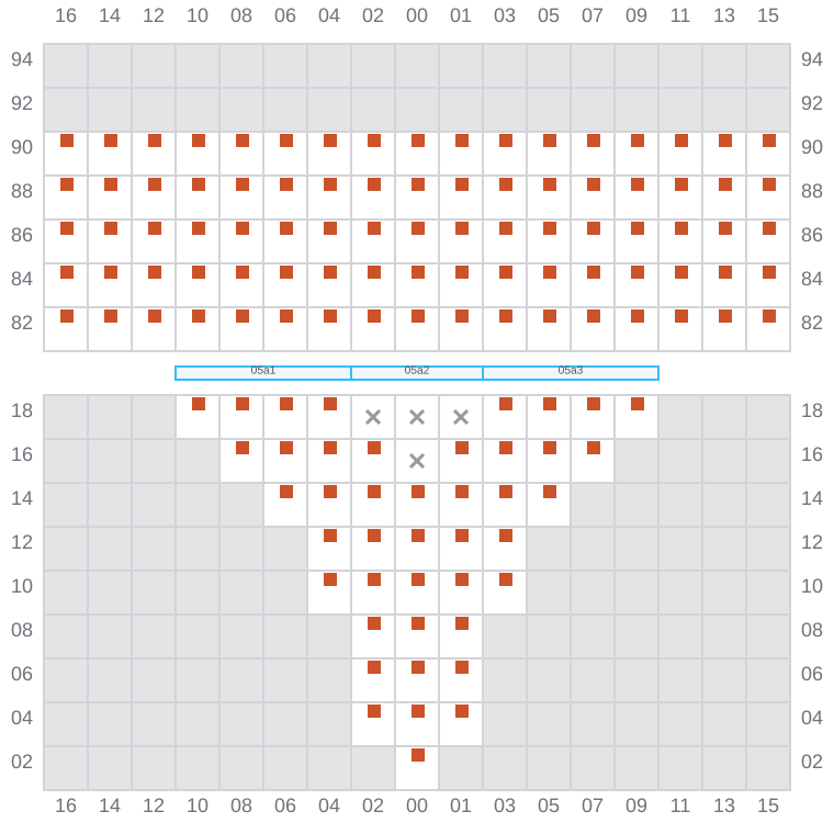 Bay 005 view and slots of GSL ELENI