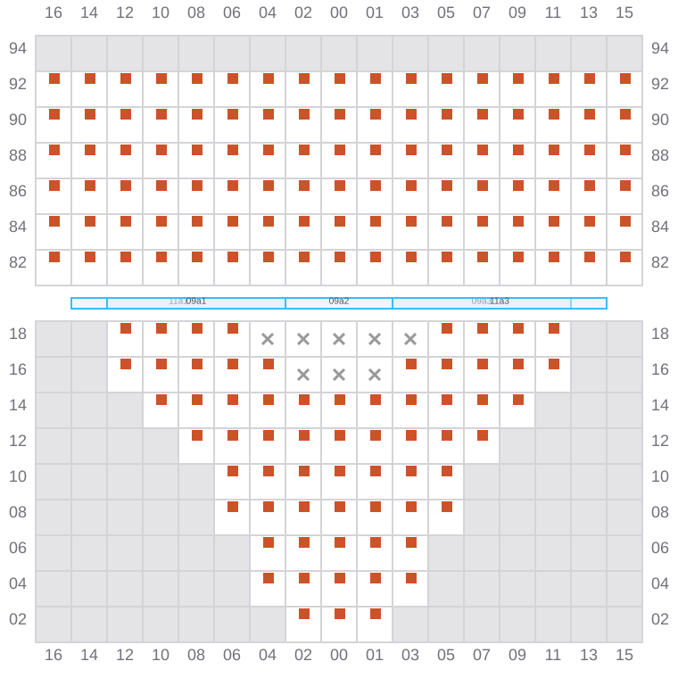 Bay 009 view and slots of GSL ELENI