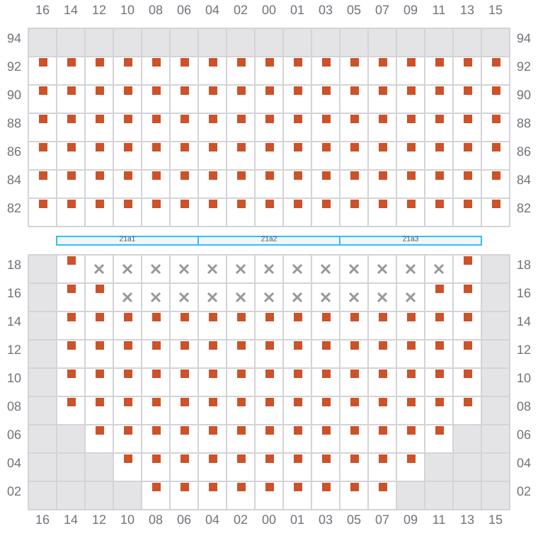 Bay 021 view and slots of GSL ELENI