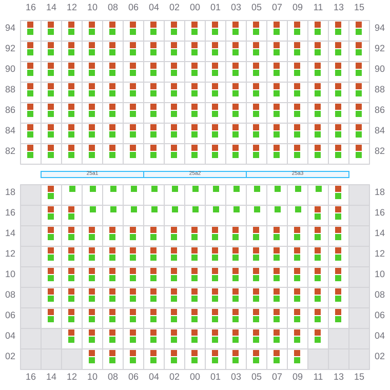 Bay 027 view and slots of GSL ELENI