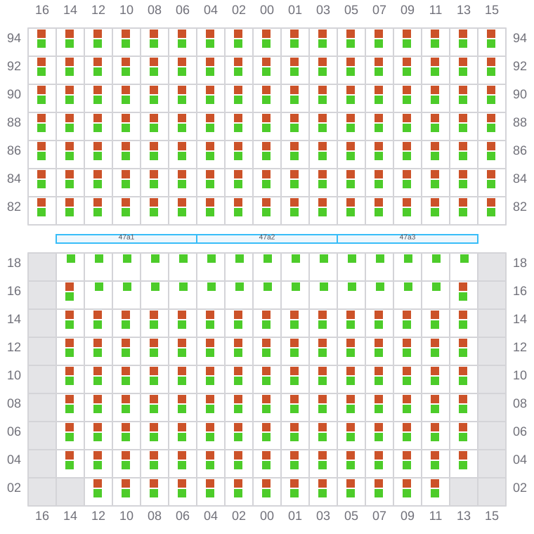 Bay 047 view and slots of GSL ELENI