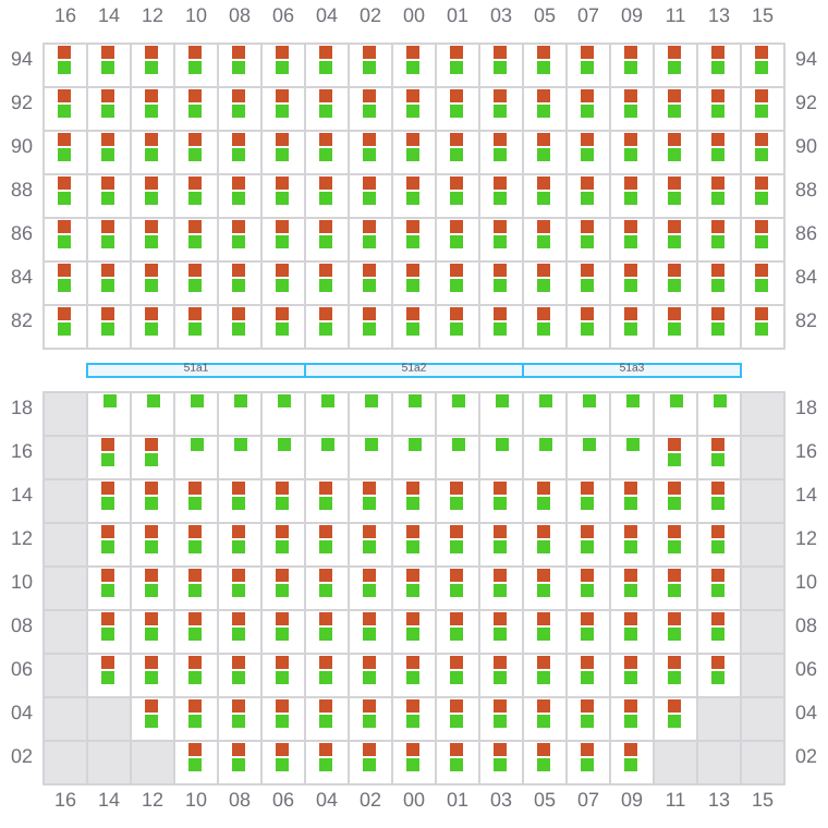 Bay 051 view and slots of GSL ELENI