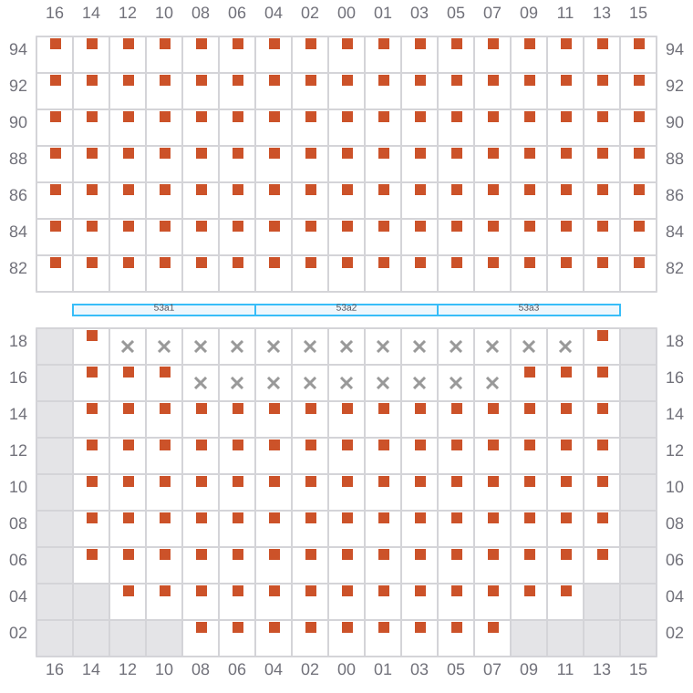 Bay 053 view and slots of GSL ELENI