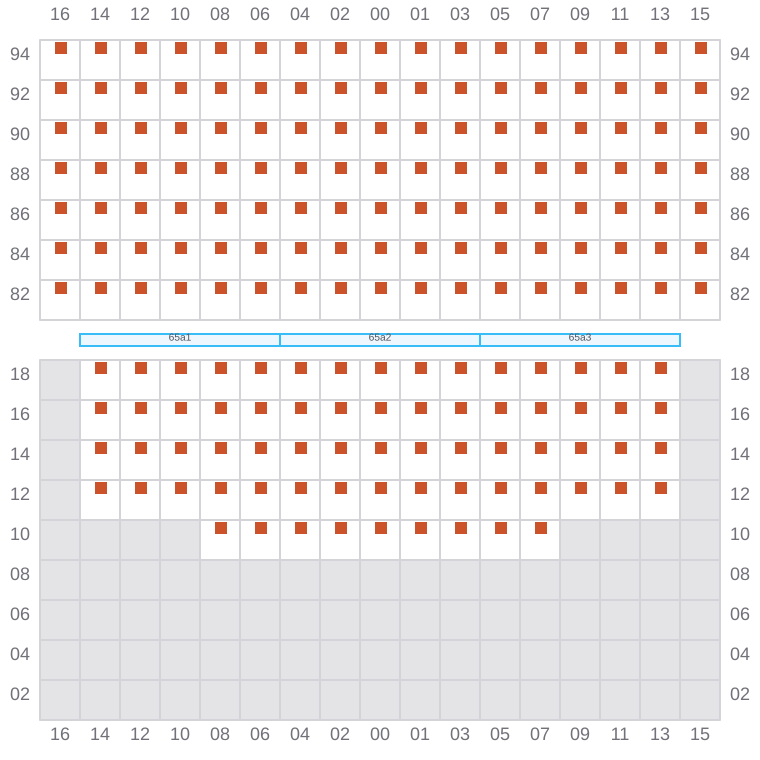 Bay 065 view and slots of GSL ELENI