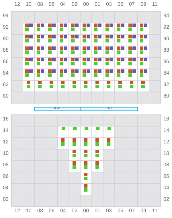 Bay 005 view and slots of DERBY D
