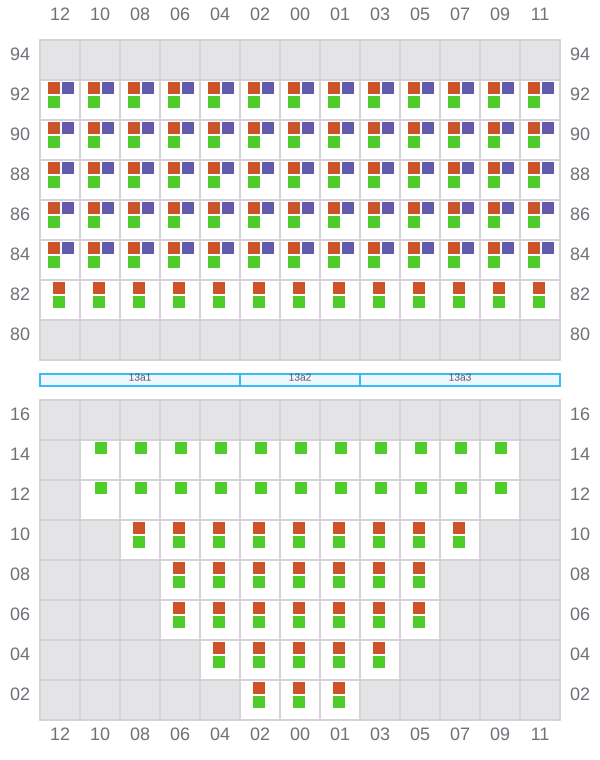 Bay 013 view and slots of DERBY D