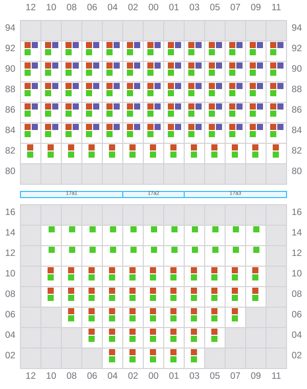 Bay 017 view and slots of DERBY D