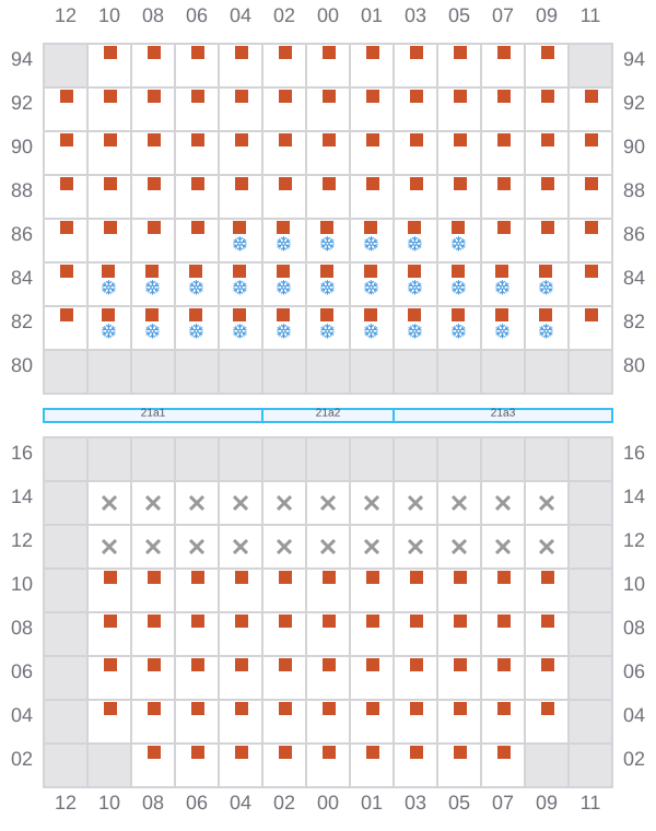 Bay 023 view and slots of DERBY D