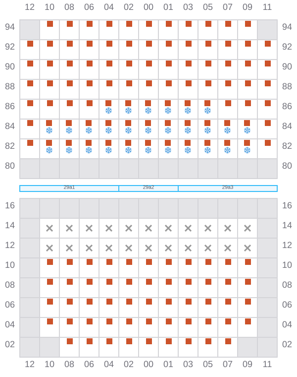 Bay 031 view and slots of DERBY D