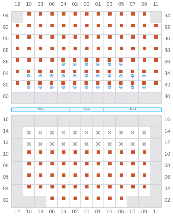 Bay 043 view and slots of DERBY D