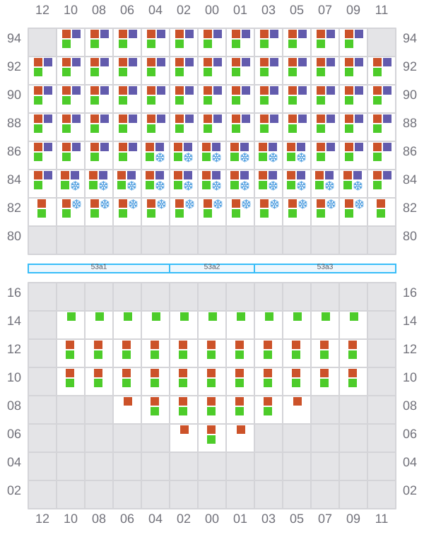 Bay 053 view and slots of DERBY D