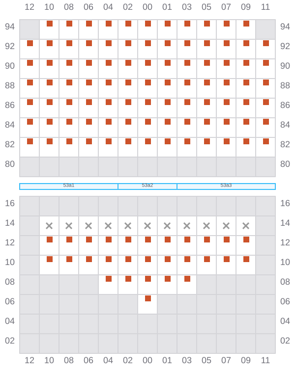 Bay 055 view and slots of DERBY D