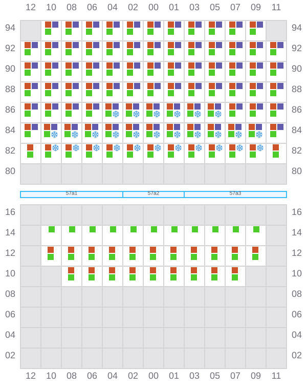 Bay 057 view and slots of DERBY D