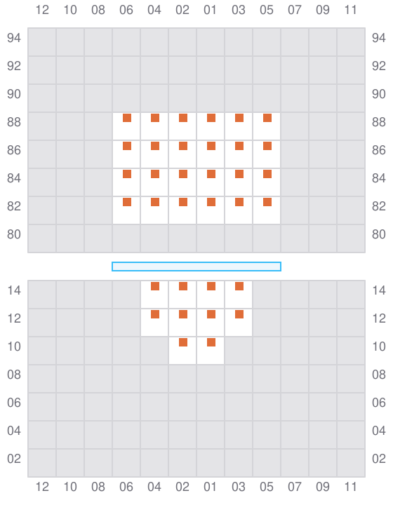 Bay 001 view and slots of ADDISON