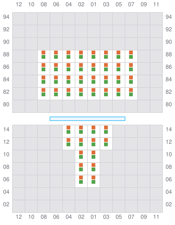 Bay 003 view and slots of ADDISON