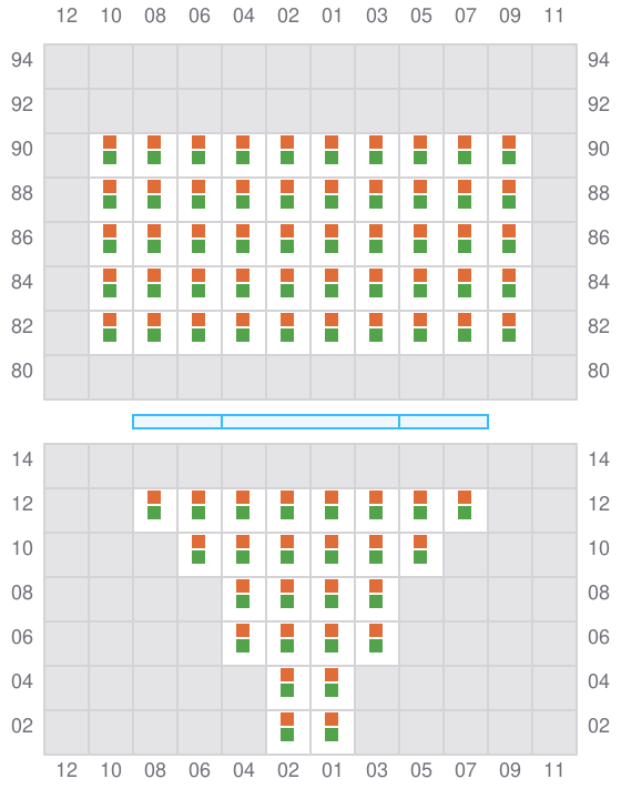 Bay 007 view and slots of ADDISON