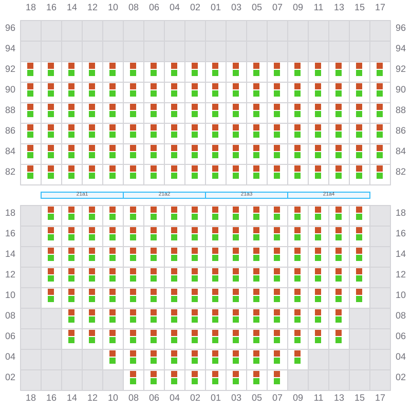 Bay 023 view and slots of EVER LOVELY