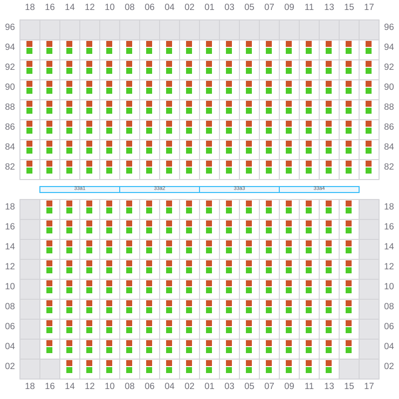 Bay 035 view and slots of EVER LOVELY