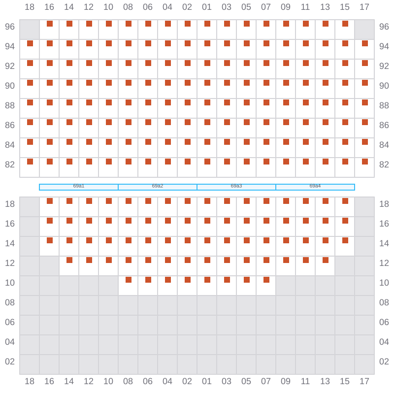 Bay 069 view and slots of EVER LOVELY
