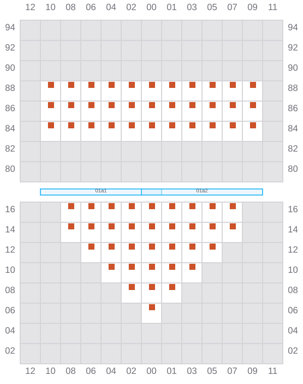 Bay 003 view and slots of POLONIA