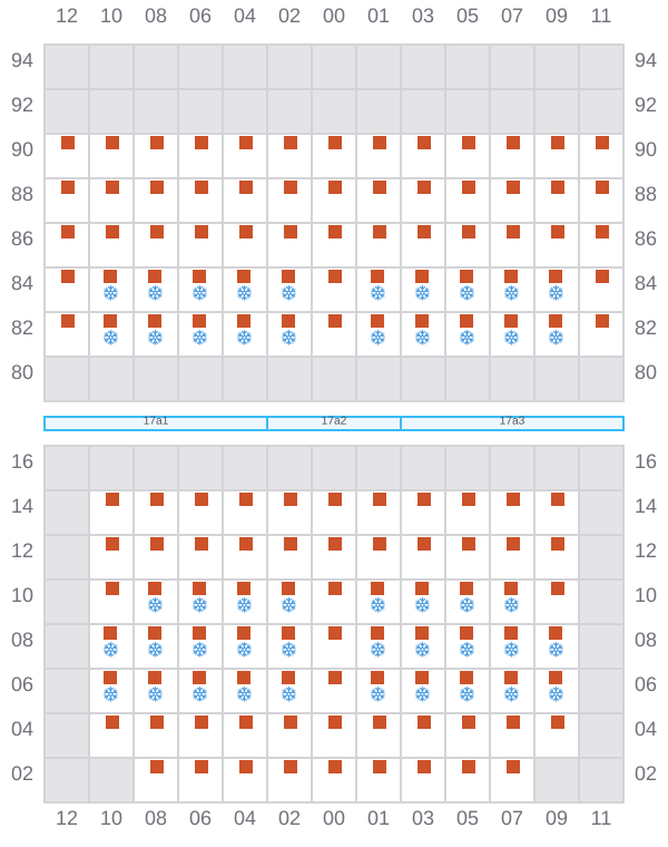 Bay 019 view and slots of POLONIA
