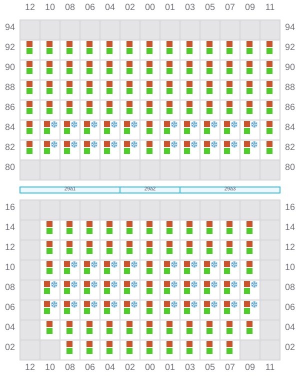Bay 029 view and slots of POLONIA
