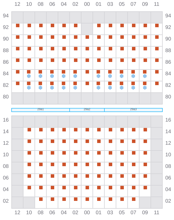 Bay 031 view and slots of POLONIA
