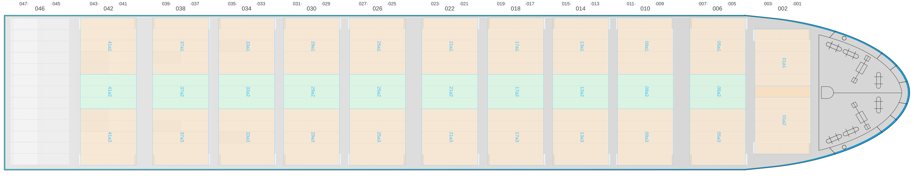 Deck view of POLONIA