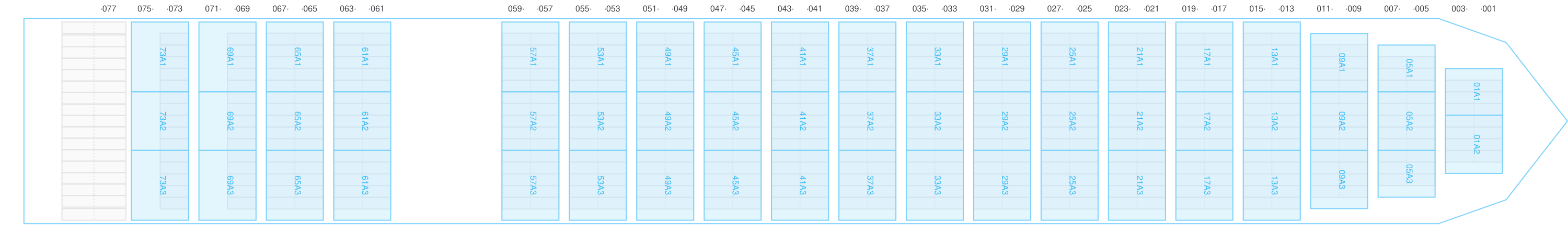 Deck view of MAERSK SALALAH